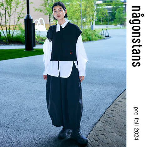 ナゴンスタンス　zip cropped vest クロップ ニットベスト　ブルー ナゴンスタンス zip cropped vest クロップ ニットベスト ブルー