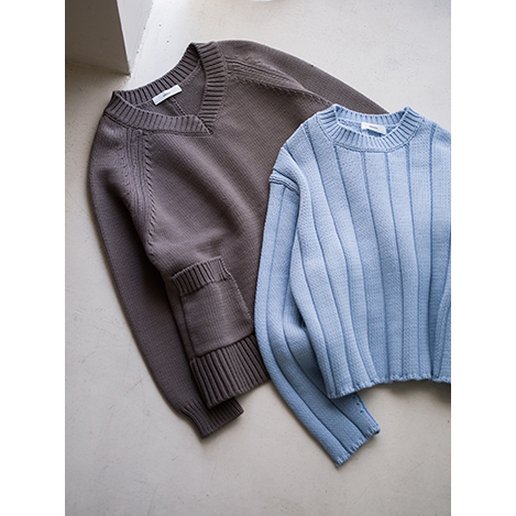 ebure　エブール　カシミヤ 100%　ニット　プルオーバー　ブルー ebure エブール カシミヤ 100% ニット プルオーバー ブルー