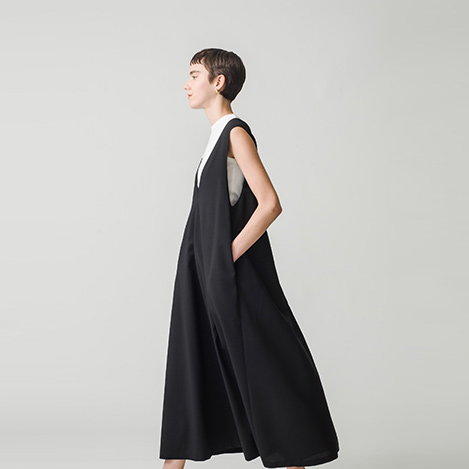 【未使用】【タグ付】エブール　クリアウール ワンピース38 ebure/エブール｜新作入荷！ シーズンレスに着まわせる「エブール