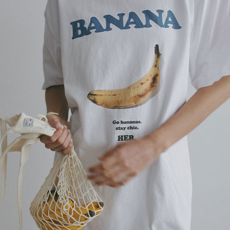 HER./ハー｜LAUNCH｜この春夏を彩る、「Fruit & Nuts Tshirt