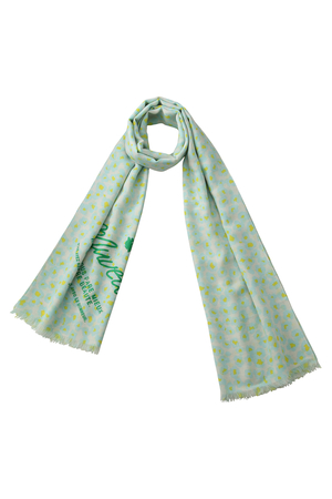  SALE 【70%OFF】 MUVEIL ミュベール 花レオパードストール ブルー 