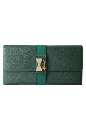  SALE 【50%OFF】 MUVEIL ミュベール 【MUVEIL BAG】シボレザーパスポートケース グリーン 