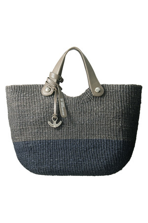  TOFF & LOADSTONE トフ アンド ロードストーン ハイブリットバスケットトートバッグ グレージュxネイビー 