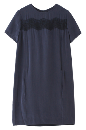  SALE 【70%OFF】 Shinzone シンゾーン 【myD'artagnan】レースミックスドレス ネイビー 