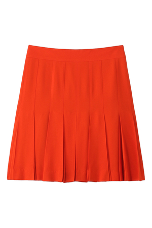  SALE 【50%OFF】 [Laula ラウラ] プリーツスカート オレンジ 