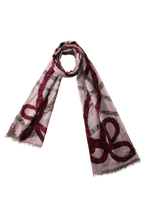  SALE 【50%OFF】 FALIERO SARTI ファリエロ サルティ ロープ柄ストール ペールピンク 