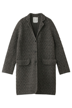  SALE 【50%OFF】 [iliann loeb イリアンローヴ] ニットコート グレー 