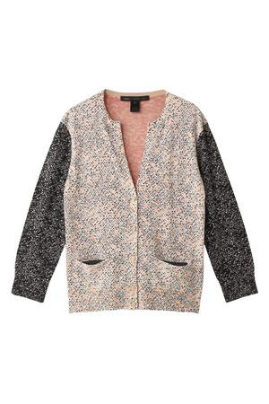  [MARC BY MARC JACOBS マーク BY マークジェイコブス] SLASH TWEED CARDIGAN ピンクマルチ 