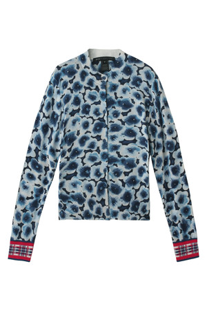  [MARC BY MARC JACOBS マーク BY マークジェイコブス] AKI PRINTED CARDIGAN ブルーマルチ 