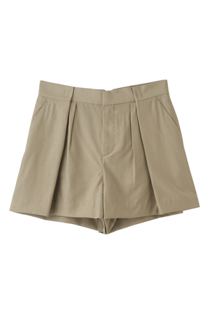  SALE 【50%OFF】 [SACRA サクラ] フロントタックショートパンツ ベージュ 