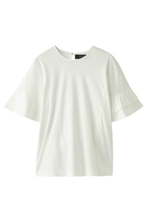  SACRA サクラ ラッフルTシャツ オフホワイト 