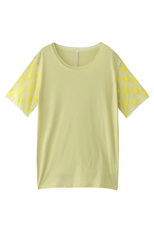  SALE 【70%OFF】 ANTIPAST アンティパスト メッシュTシャツ ライム 