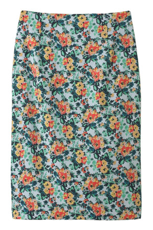  SALE 【70%OFF】 AULA AILA アウラ アイラ FLOWER BUTCHER スカート ライトブルー 