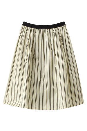 SALE 【50%OFF】 AULA AILA アウラ アイラ STRIPE MEMORY スカート ベージュ 