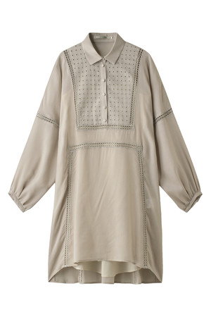  SALE 【50%OFF】 AULA AILA アウラ アイラ LYOCELL ワンピース ベージュ 