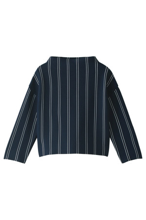  SALE 【50%OFF】 AULA AILA アウラ アイラ STRIPE KNIT プルオーバー ネイビー 