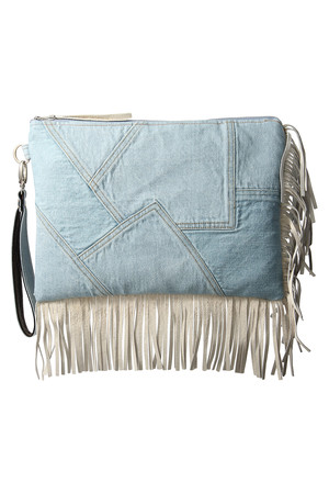  SALE 【50%OFF】 AULA AILA アウラ アイラ DENIM BAG ライトブルー 