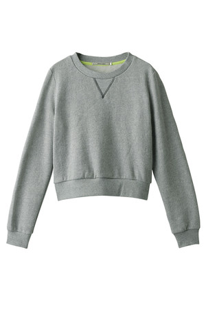  SALE 【50%OFF】 AULA AILA アウラ アイラ 裏毛起毛プルオーバー グレー 
