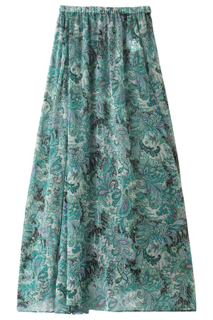  SALE 【60%OFF】 AULA AILA アウラ アイラ PAISLEY MAXI SK グリーン 