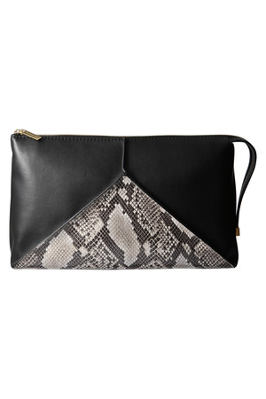  SALE 【50%OFF】 [STELLA McCARTNEY ステラ マッカートニー] スネークコンビクラッチ ブラック 