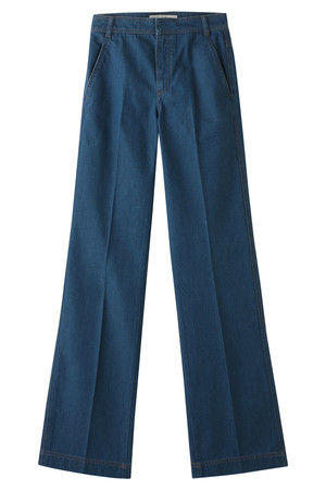  SALE 【50%OFF】 STELLA McCARTNEY ステラ マッカートニー デニムワイドパンツ ブルー 