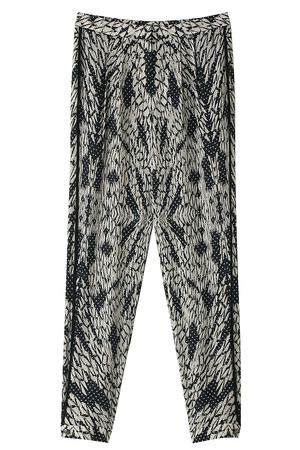  SALE 【50%OFF】 [DIANE von FURSTENBERG ダイアン フォン ファステンバーグ] プリントロングパンツ ベージュ 