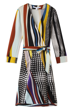  SALE 【30%OFF】 [DIANE von FURSTENBERG ダイアン フォン ファステンバーグ] プリントコンビネーションワンピース マルチカラー 