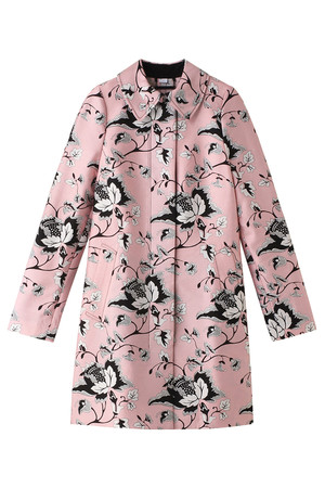  SALE 【50%OFF】 DIANE von FURSTENBERG ダイアン フォン ファステンバーグ フラワープリントコート ピンク 