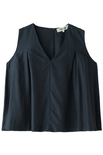 SALE 【30%OFF】 DIANE von FURSTENBERG ダイアン フォン ファステンバーグ 【DVF STUDIO】Vネックノースリーブブラウス ネイビー