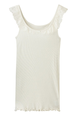  SALE 【50%OFF】 [JILLSTUART ジル スチュアート] レース付タンクトップ ホワイト 