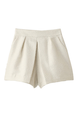  SALE 【50%OFF】 [JILLSTUART ジル スチュアート] ラメフレアショートパンツ オフホワイト 