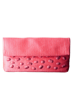  SALE 【50%OFF】 JILLSTUART ジル スチュアート ストーン付クラッチバッグ ピンク 