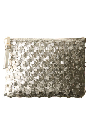  JILLSTUART ジル スチュアート クラッチバッグ シルバー 