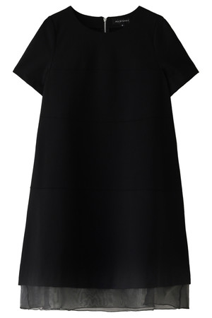  SALE 【50%OFF】 JILLSTUART ジル スチュアート オーガンジー切替ワンピース ブラック 