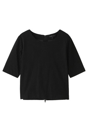  SALE 【50%OFF】 JILLSTUART ジル スチュアート バックジップストライプブラウス ブラック 