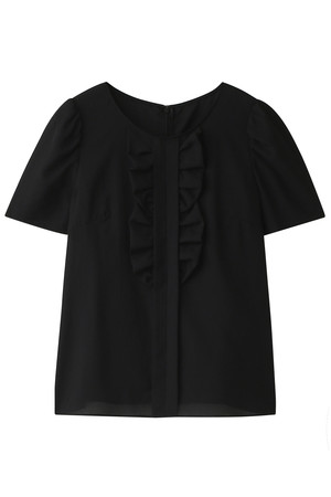  JILLSTUART ジル スチュアート センターフリルブラウス ブラック 