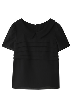  JILLSTUART ジル スチュアート 襟付レイヤードブラウス ブラック 