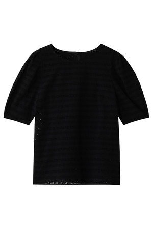  JILLSTUART ジル スチュアート アイレット刺繍ブラウス ブラック 
