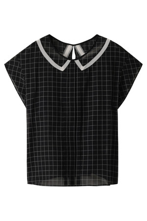  SALE 【30%OFF】 JILLSTUART ジル スチュアート チェックブラウス ブラック 