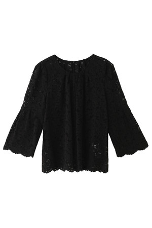  JILLSTUART ジル スチュアート レースブラウス ブラック 