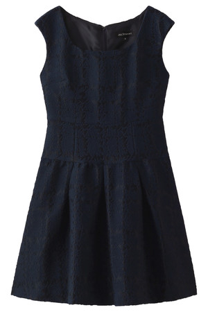  JILLSTUART ジル スチュアート タックワンピース ネイビー 