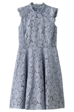  JILLSTUART ジル スチュアート カティーナレースワンピース ブルー 