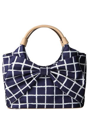  [kate spade NEW YORK ケイト・スペード ニューヨーク] SEASIDE NYLON SMALL SUTTON バッグ ネイビー柄 