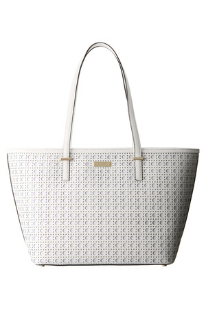  kate spade NEW YORK ケイト・スペード ニューヨーク CEDAR STREET PERF SMALL HARMONY トートバッグ ベージュxホワイト 