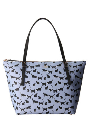  kate spade NEW YORK ケイト・スペード ニューヨーク EMMA LANE FABRIC トートバック パープル 