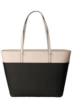  kate spade NEW YORK ケイト・スペード ニューヨーク CEDAR STREET SMALL HARMONYトートバッグ ブラックxベージュ 