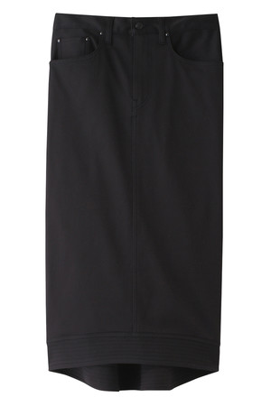  SALE 【30%OFF】 Scye サイ スーピマストレッチロングトラペーズスカート ダークネイビー 