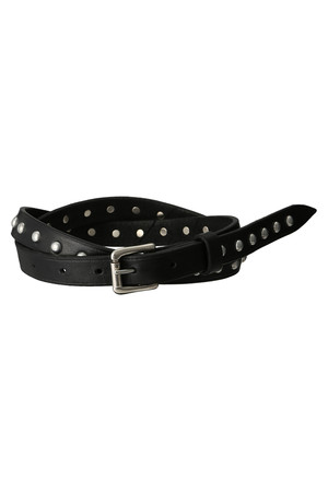  Scye サイ Cow Shoulder Pewter Studed Belt ブラック 