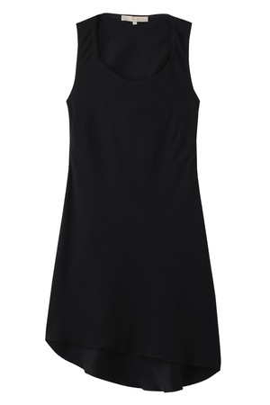  SALE 【60%OFF】 vanessabruno ヴァネッサブリューノ ライトクレープリバースサテンワンピース ブラック 