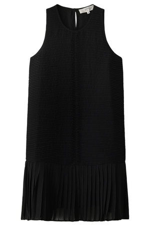  SALE 【40%OFF】 vanessabruno ヴァネッサブリューノ マイクロプリーツ・ジョーゼットワンピース ブラック 
